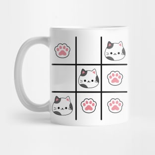 Tic Tac Toe Cute Cat Mug
